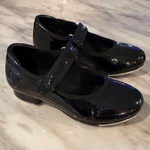 Black Patent Leather Kids Shoes Tap Shoes Size 12 12c